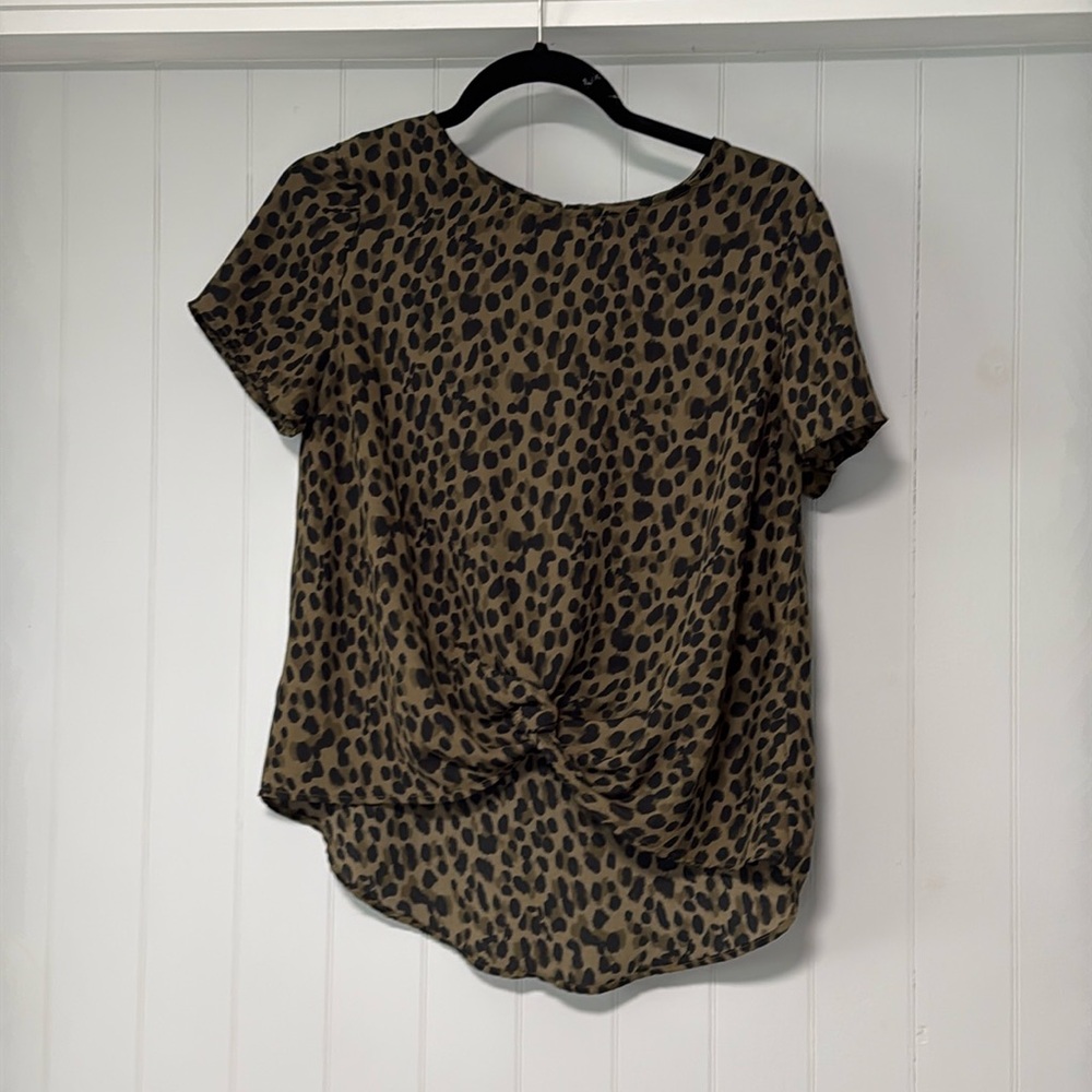 Banana Republic Leopard Print Blouse